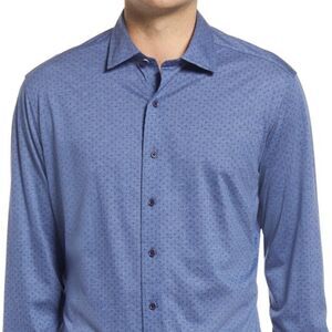 David Donahue button down long sleeve dress shirt sz 15.5